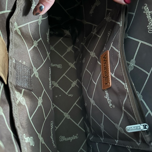 Aztec Pattern Red and Brown Tote Bag - Picture 6 of 9